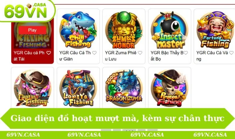 Giao diện đồ hoạt mượt mà, kèm sự chân thực